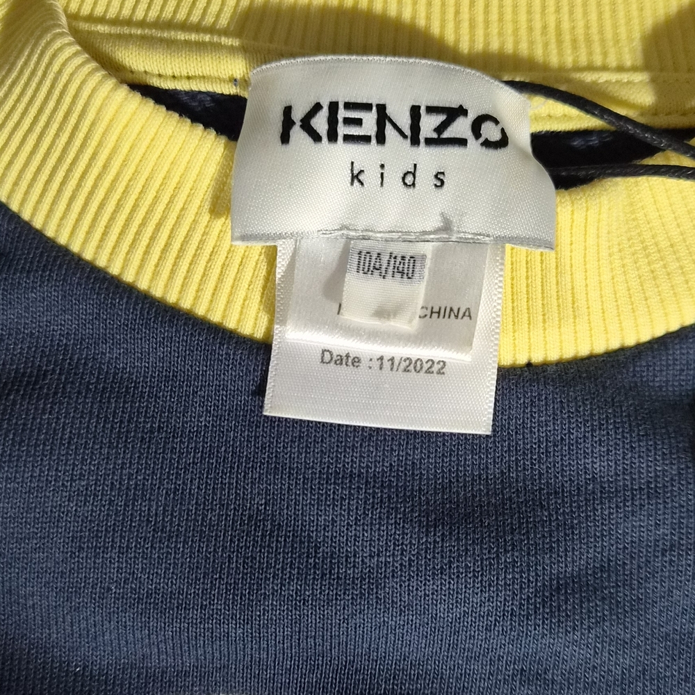 Kenzo Kids Blue and Yellow Sweatshirt